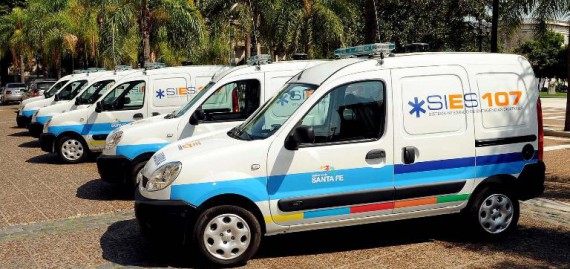 Se entregaron 6 ambulancias a localidades santafesinas, una de ellas fue para Oliveros Se entregaron 6 ambulancias a localidades santafesinas, una de ellas fue para Oliveros