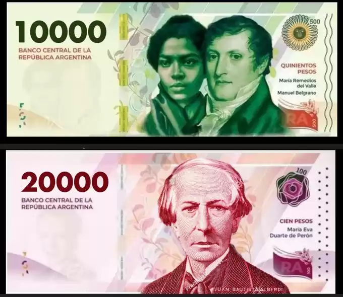 Nuevos billetes: Belgrano y Remedios del Valle al de $10.000 y Alberdi al  de $20.000-11Noticias.com