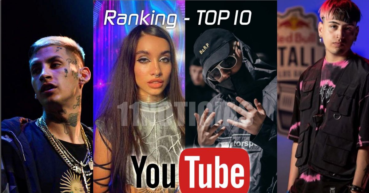 El Ranking De Artistas Mas Vistos En YouTube Argentina-11Noticias.com