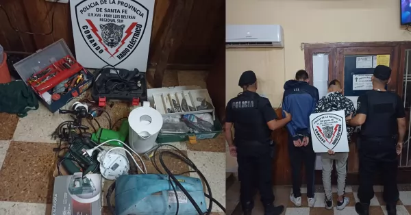 Dos detenidos por robar una vivienda en Fray Luis Beltrán