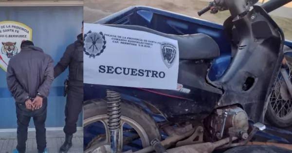 Dos meses de prisión preventiva para un hombre que robó una moto estacionada en Beltrán 