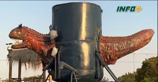 Serodino participa del Mundial de Tanques de Agua con su Jurassic Tank