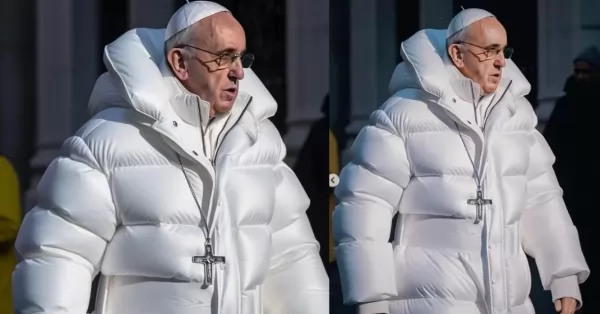 Inteligencia artificial: La imagen del papa con campera que se volvió viral