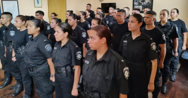 Se incorporaron 32 nuevos policías recién egresados al Departamento San Lorenzo