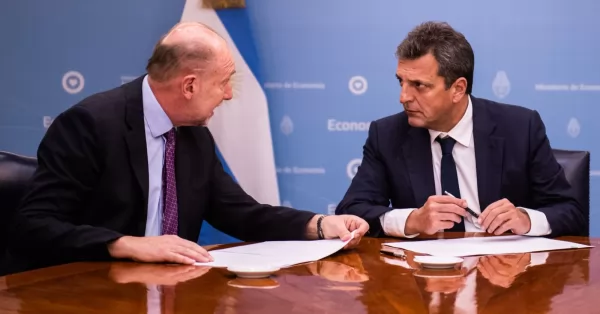 Perotti se reunió con Massa por el plan de inversión en sistemas de riego
