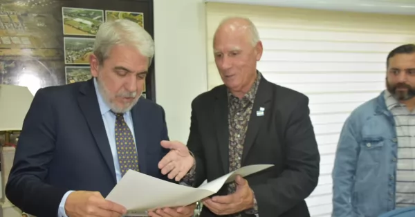 De Grandis recibió al ministro de Seguridad Aníbal Fernández