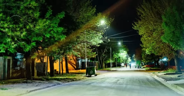 San Lorenzo: sumaron luces led en nueve cuadras de barrio Villa Felisa