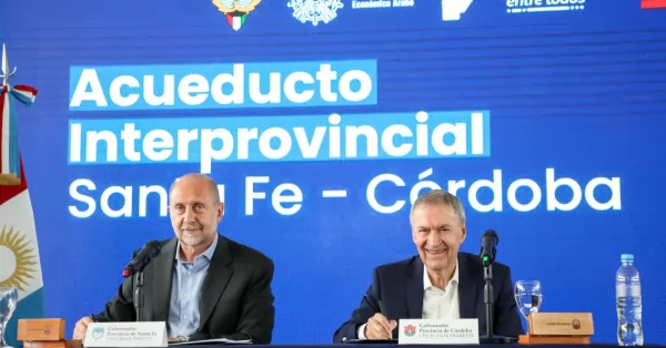 Perotti y Schiaretti anunciaron el llamado a licitación para el Acueducto Interprovincial Santa Fe – Córdoba