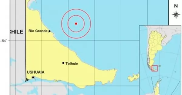 Un sismo de magnitud 4,3 en el Mar Argentino se sintió en Tierra del Fuego