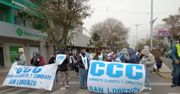 Otra jornada con piquetes en San Lorenzo y la región