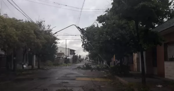 La Municipalidad recomienda no movilizarse por la calle ante los destrozos de la tormenta
