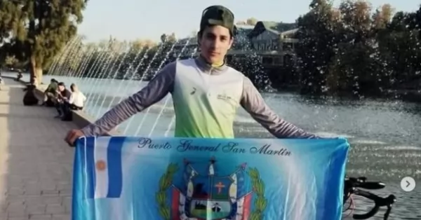 Destacada participación de un joven puertense en el Triatlón Nacional en Mendoza