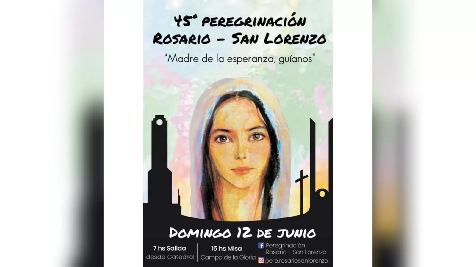 El próximo domingo se realizará la peregrinación Rosario - San Lorenzo 