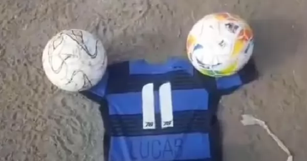 El club 7 de Septiembre homenajeó a Lucas Vega en la cancha