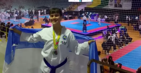 Joven beltranense subcampeona en el sudamericano de Taekwondo en Brasil