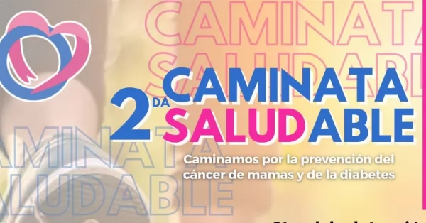 Caminata Saludable por la prevención del cáncer de mama y la diabetes en Fray Luis Beltrán