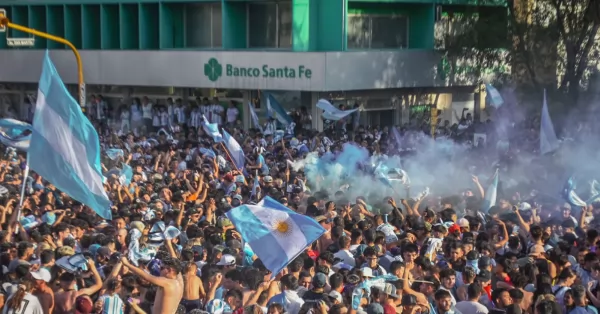 Argentina es finalista y el Cordón Industrial lo festejó en cada rincón