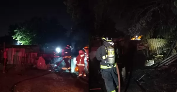 Se incendió un corral de chanchos en Fray Luis Beltrán