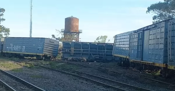 Un tren descarriló en la estación del Belgrano Cargas en Timbúes
