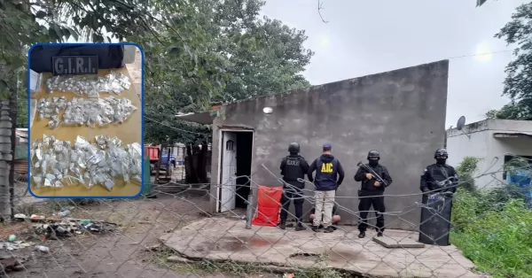 Capitán Bermúdez: desbarataron dos bunkers de droga en Barrio Copello
