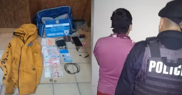 Robó pertenencias de un auto, lo guardó en el suyo y se fue: cuando volvió la policía lo detuvo