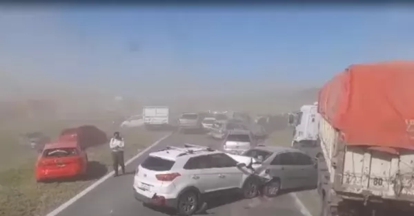 Nube de polvo en la Autopista: ¿qué hacer para evitar un accidente?