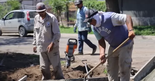 Timbúes: avanzan las obras en barrio Villa Adriana 