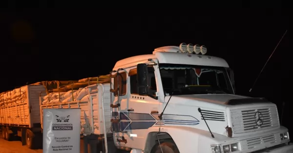 Detuvieron a dos camiones con soja sin declarar en la ruta 34