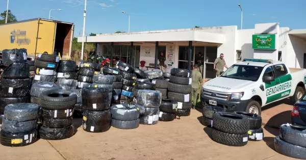 Transportaban 314 neumáticos sin aval legal dentro de encomiendas